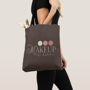 Tote Bag Maquilleuse avec Logo Personnalisé et Marque Perso