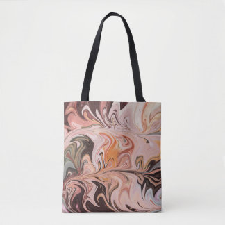 Tote Bag Marble Forms – Pink & Beige Soft Marble