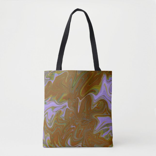 Tote Bag Marble Forms – Terracotta Warm Abstract (Devant)