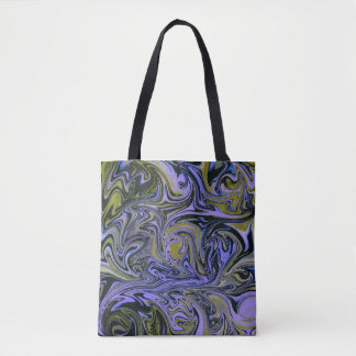 Tote Bag Marble Forms – Violet & Gold Mystic Energy