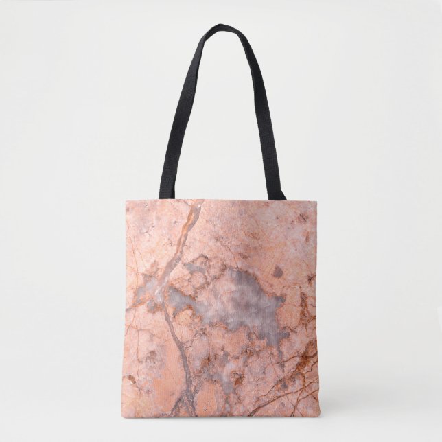 Tote Bag Marble texture white pattern (Devant)