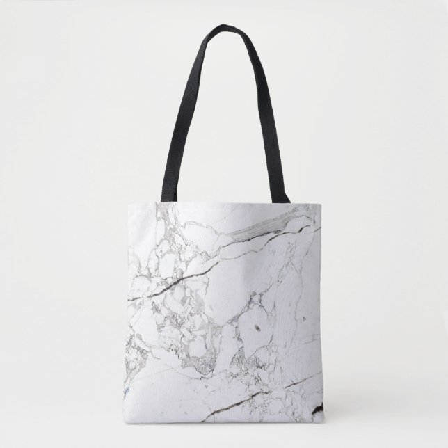 Tote Bag Marbre blanc PixDezines (Devant)