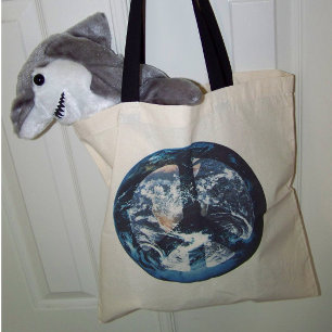 Tote Bag Marbre bleu Monde Photo Paix Art