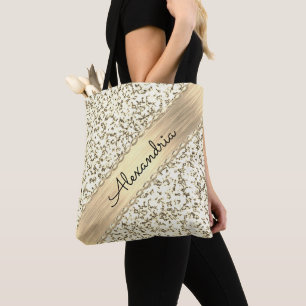 Tote Bag Marbre brillant Or