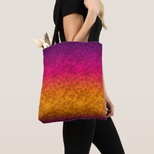 Tote Bag Marbre incolore dégradé rose pourpre doré