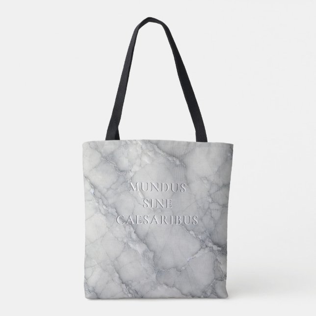 Tote Bag Marbre "Mundus Sine Caesaribus" (Dos)