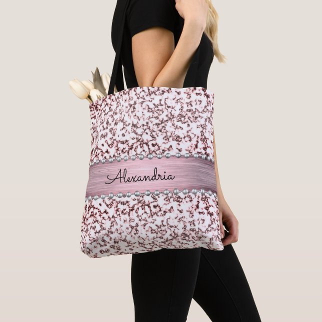 Tote Bag Marbre rose pâle (De près)