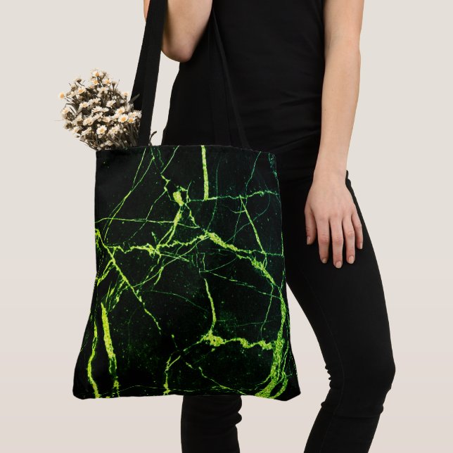 Tote Bag Marbre Vert Clair (De près)