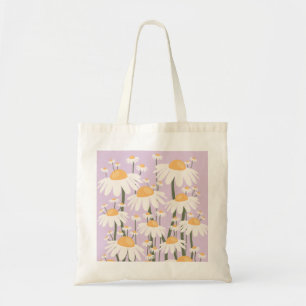 Tote Bag Marché aux fleurs Amsterdam Abstrait Retro Daisies