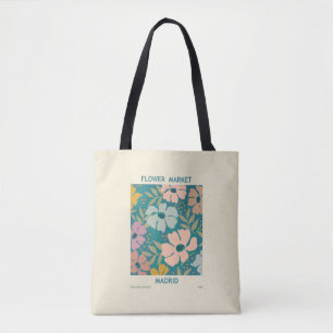 Tote Bag Marché aux fleurs Madrid Imprimer
