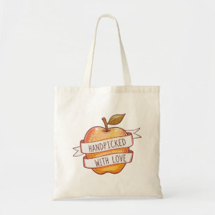 Tote Bag Marché de producteurs "Cueillis avec amour" Pomme 