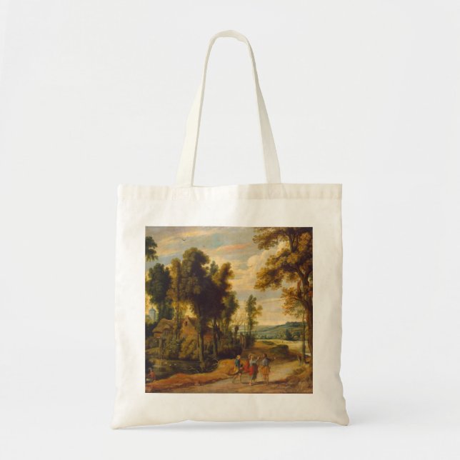 Tote Bag Marche Pour Emmaüs Avec Christ (Devant)