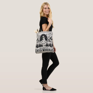 Tote Bag Marcher dans un Wonderland d'hiver Snowman