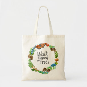 Tote Bag Marcher parmi les arbres