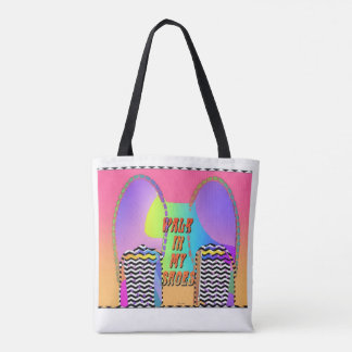 Tote Bag Marchez dans mes chaussures