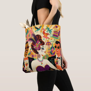 Tote Bag Mardi Gras Cocktail Futur Du Milieu Du Siècle