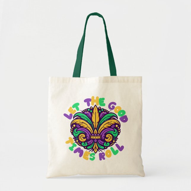 Tote Bag Mardi Gras Laissez rouler les bons moments (Devant)