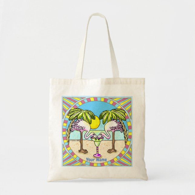 Tote Bag Margarita Flamingo  (Devant)