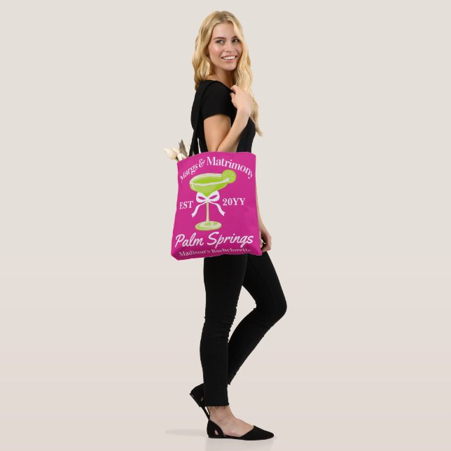 Tote Bag Marges et Mariage Margaritas Bachelorette Party (Sur le modèle)