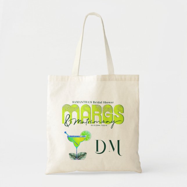 Tote Bag Margs Matrimony Tequila Réception de Mariage de Fi (Devant)