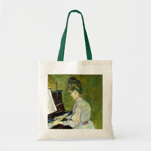 Tote Bag Marguerite Gachet au piano par Vincent van Gogh