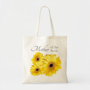 Tote Bag Marguerite Gerbera Jaune de la Mère de la Mariée