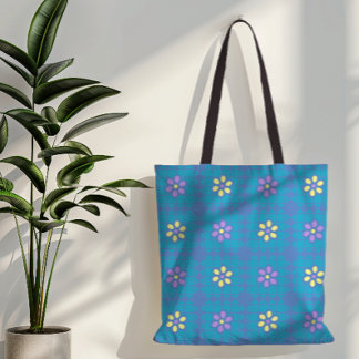 Tote Bag marguerite lunaire motif été féminin shopping