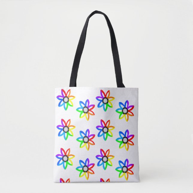 Tote Bag Margueurs arc-en-ciel (Devant)