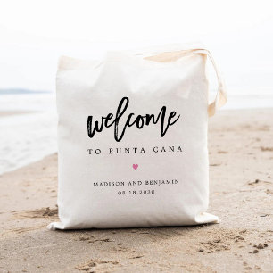 Tote Bag Mariage Bienvenue COULEUR MODIFIÉE Charme brossé B