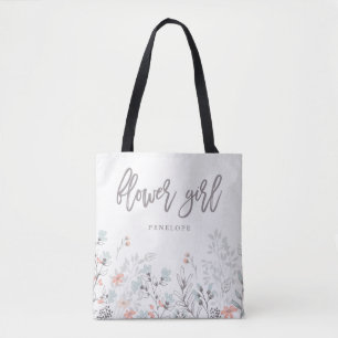 Tote Bag Mariage botanique de Blue Boho   Fleur fille