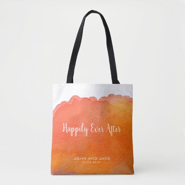 Tote Bag Mariage bridesmaid cadeau heureux jamais après la  (Devant)