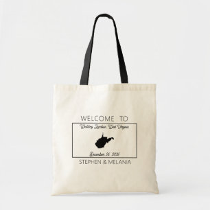 Tote Bag Mariage de bienvenue des clients de la Virginie-Oc