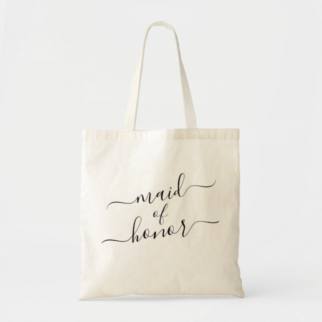 Tote Bag Mariage de calligraphie moderne et élégant (Devant)