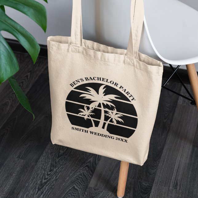 Tote Bag Mariage de l'île de célibataire de plage Groomsmen (Créateur téléchargé)