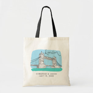 Tote Bag Mariage de Londres Bienvenue