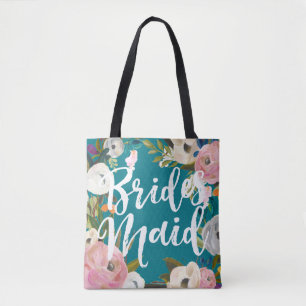Tote Bag Mariage d'épouses broyées Floral Party