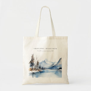 Tote Bag Mariage du paysage de neige hivernale du lac Mount