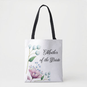 Tote Bag Mariage Floral Élégant Romance Botanique Douce