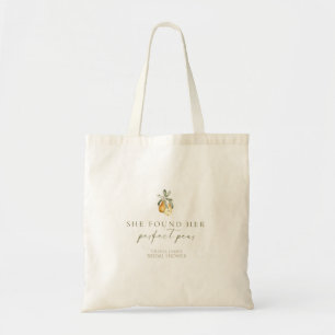 Tote Bag Mariage floral parfait de poire