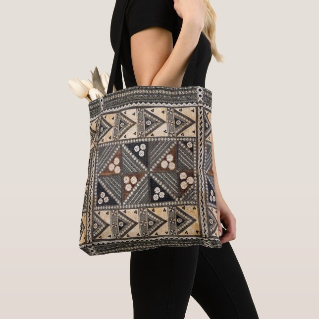 Tote Bag Mariage hawaïen Tapa Cloth (De près)
