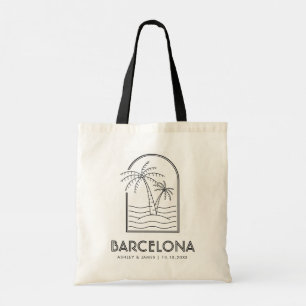 Tote Bag Mariage Mariage du week-end de destination de Barc