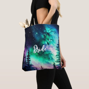 Tote Bag Mariage sous les lumières célestes de l'aurore bor