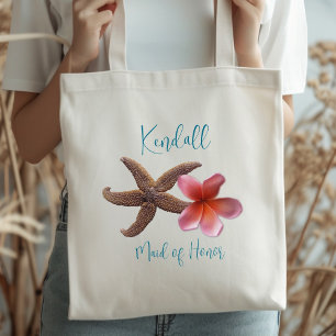 Tote Bag Mariage tropical Maid of Honor Bridal Party Don