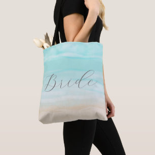 Tote Bag Mariée de plage Abstraite moderne