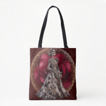 Mariée gothique en rouge Crimson