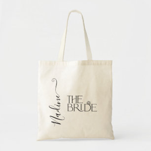 Tote Bag Mariée I Do Crew Nom personnalisé Mariage anneau