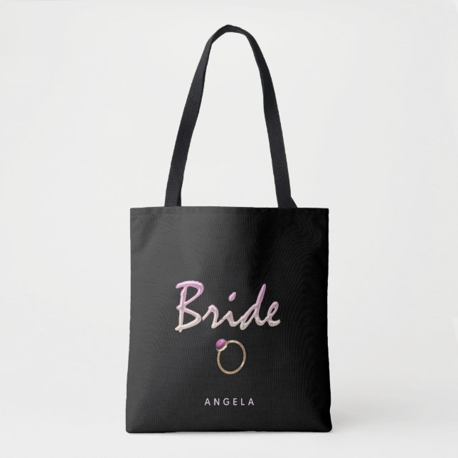 Tote Bag Mariée, Mariée de sac, perle (Devant)