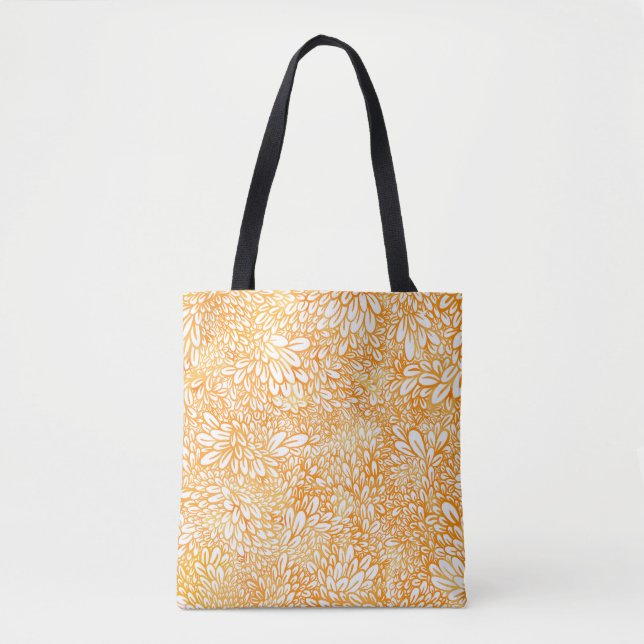 Tote Bag Marigold Floral : Motif orange simple (Devant)