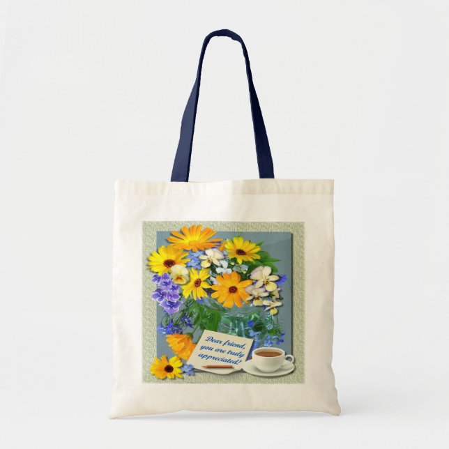 Tote Bag MARIGOLD POSY ~ Budget Fourre-tout (Devant)