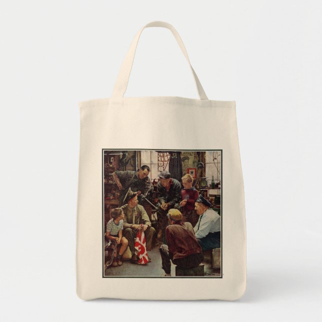 Tote Bag Marine de retours au pays (Devant)
